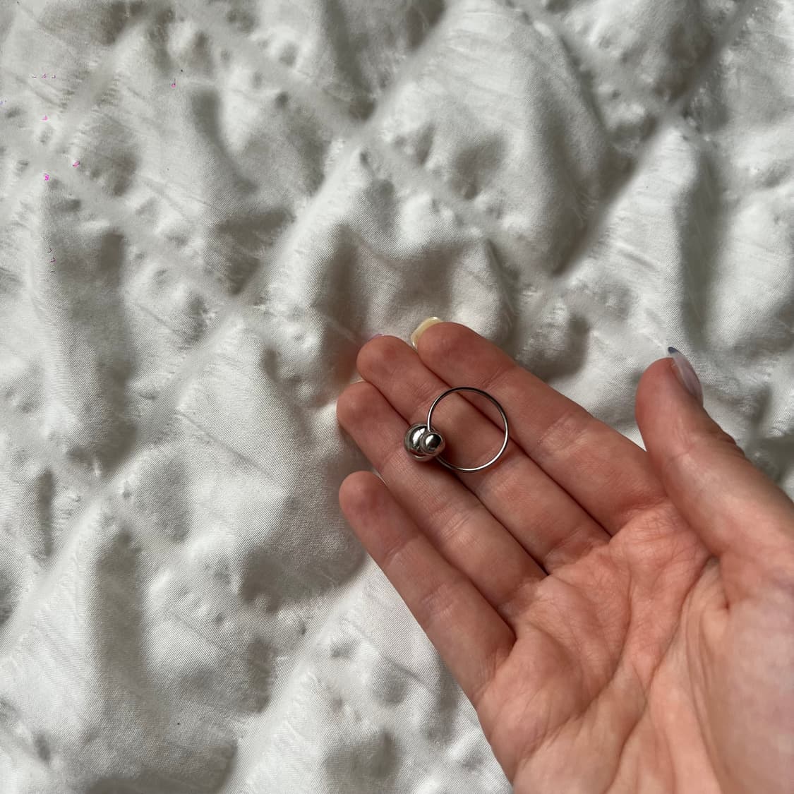 ⚪ 더블 스피어 반지 상품이미지4