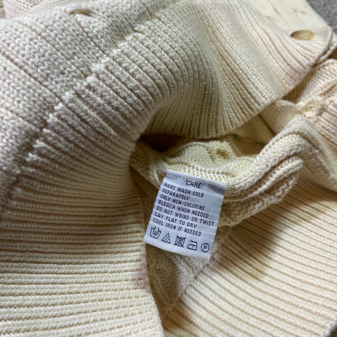 랄프 로렌 숄 스웨이드 케이블 니트 가디건 상품이미지4