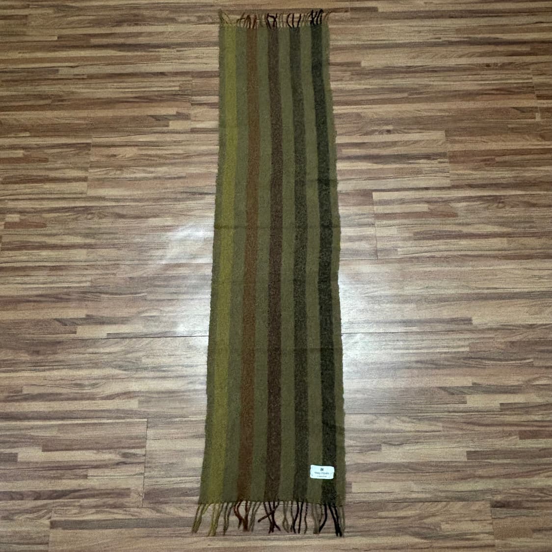 일제 빈티지 이세이 미야케 그린 스트라이프 머플러 목도리 스카프 상품이미지4