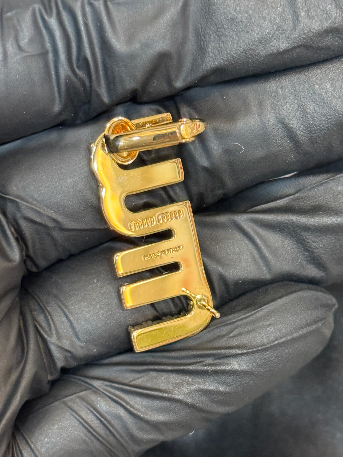 미우미우 크리스탈 이어링 귀걸이  상품이미지2