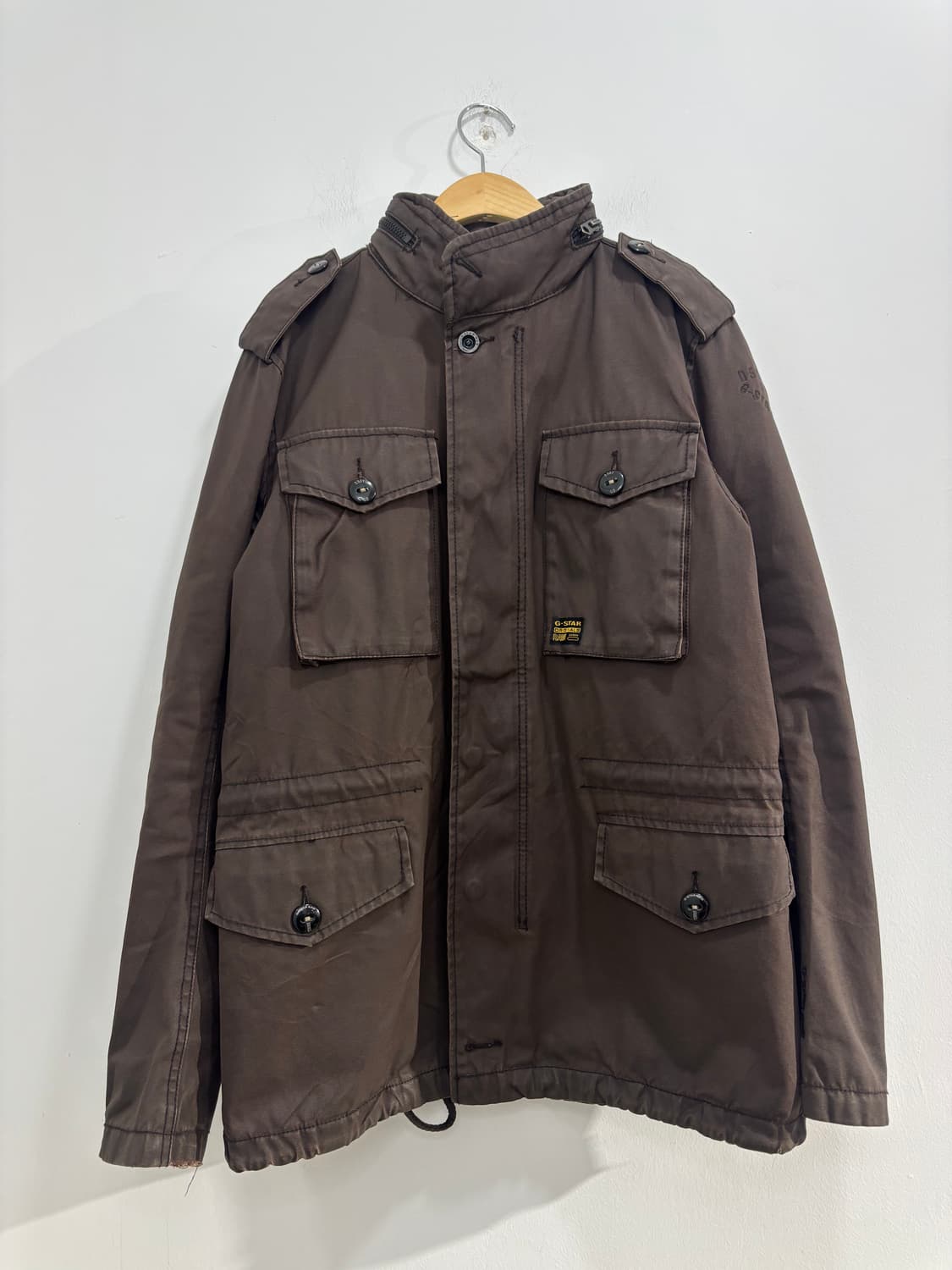 G-star raw 지스타로우 브라운 왁스 워크 자켓 상품이미지5