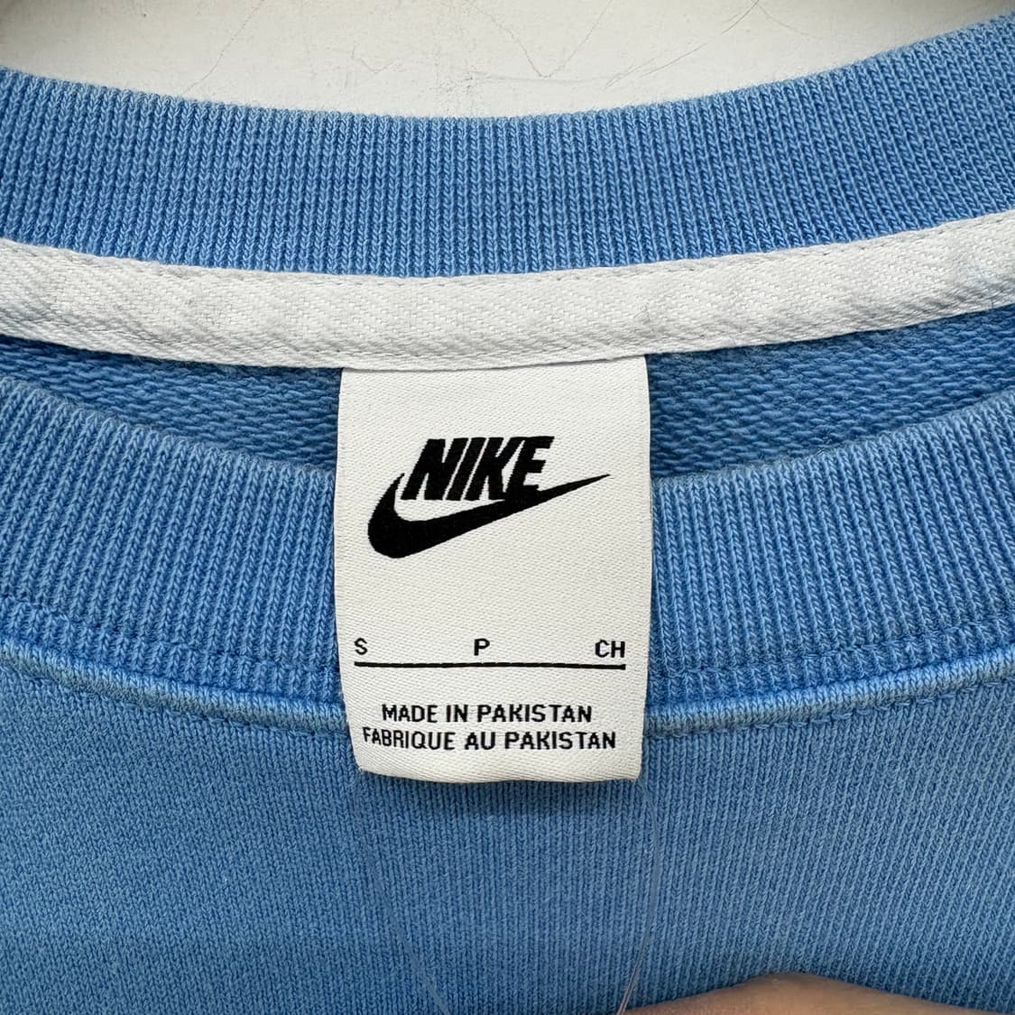 나이키 스우시 로고 블루 맨투맨 여성 M 상품이미지4