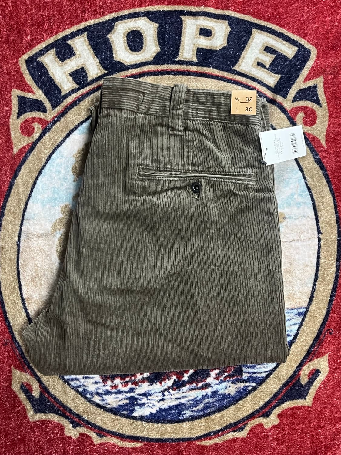 더블알엘 (RRL) 플리츠 코듀로이 팬츠 상품이미지1