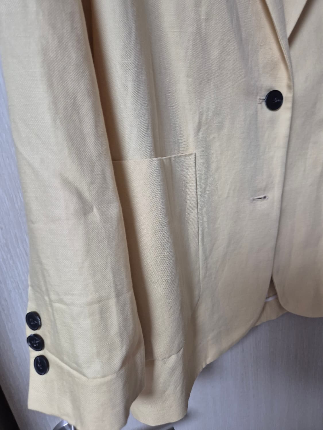 스튜디오 톰보이 옐로우 린넨 블레이저 자켓 상품이미지5