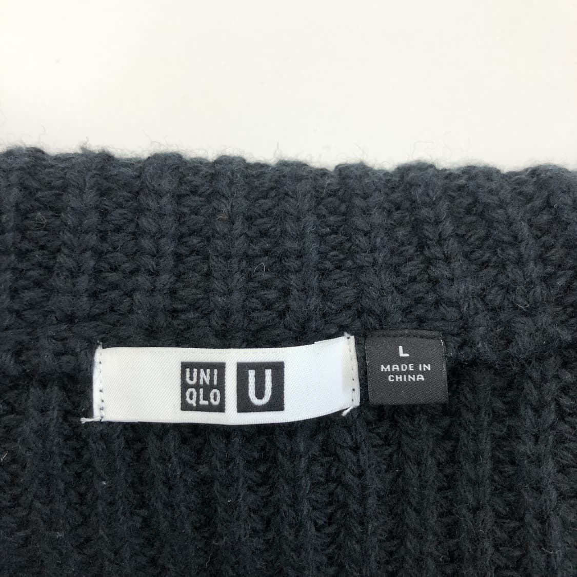 유니클로U 램스울 블렌드 니트집업 L 상품이미지5