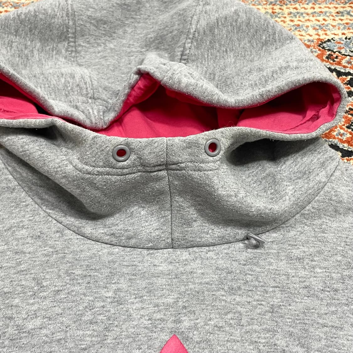 아디다스 오리지널 파이어버드 그레이 기모 롱 후드티셔츠 여성85 상품이미지5