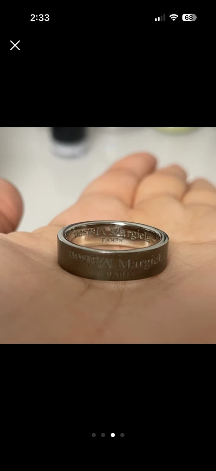 메종 마르지엘라 업사이드다운 로고링 상품이미지3