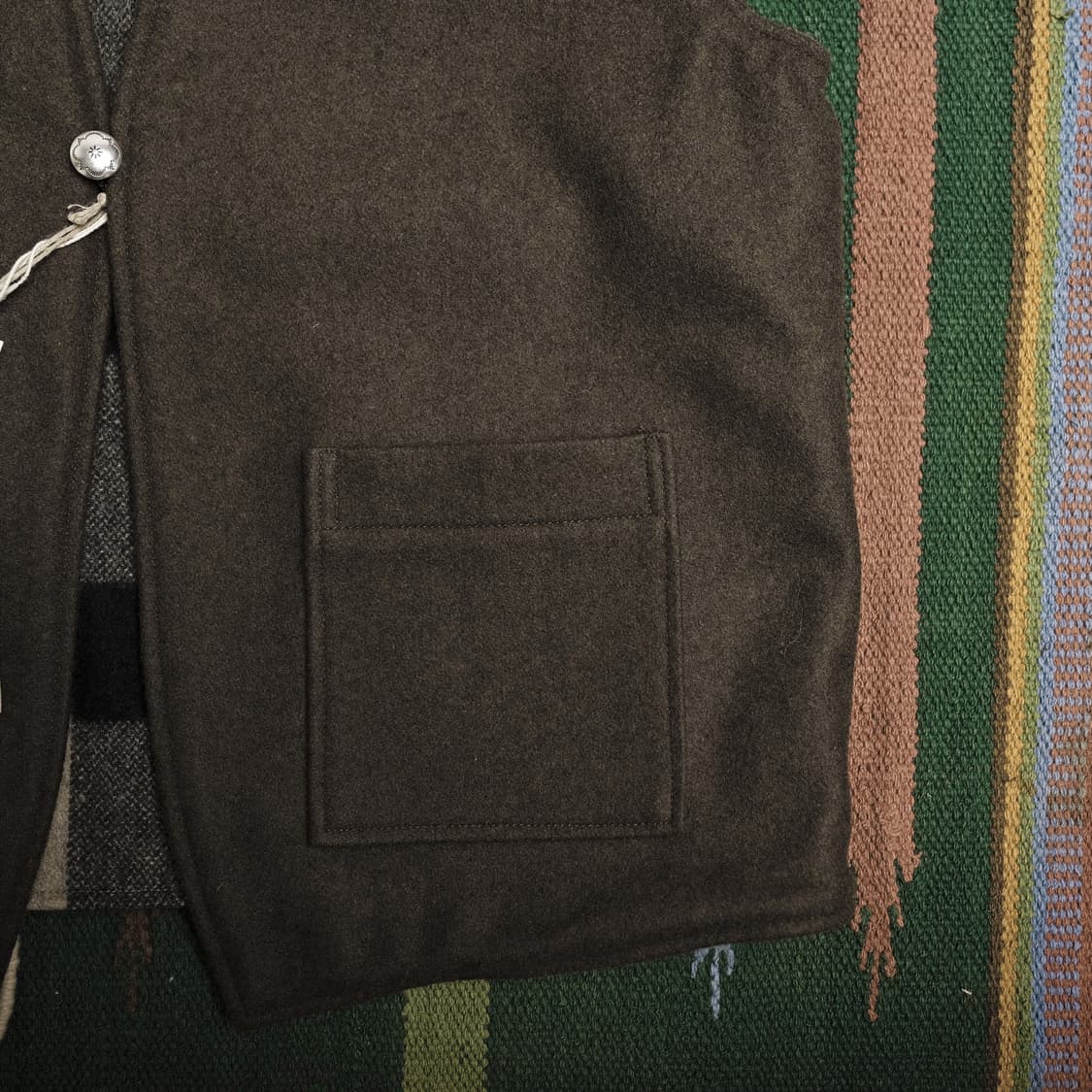 오어슬로우 리버서블 울 멜튼 베스트 2사이즈 상품이미지6