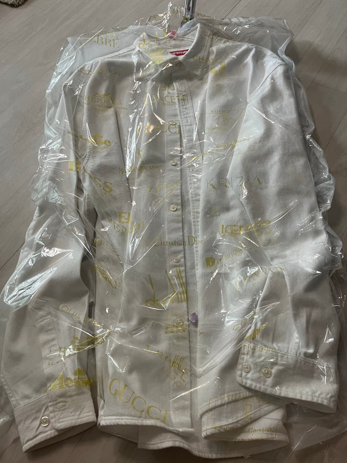 슈프림 화이트데님 스몰로고 셔츠 XL 상품이미지1