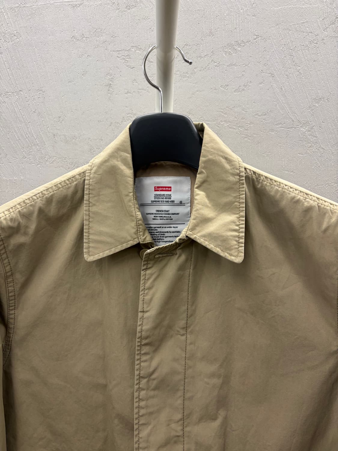 슈프림 트렌치 코트 M 베이지 상품이미지3