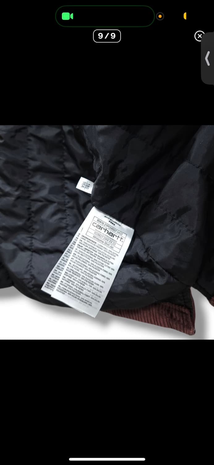 [m] 칼하트 코듀로이 셔츠 자켓 버건디 상품이미지5