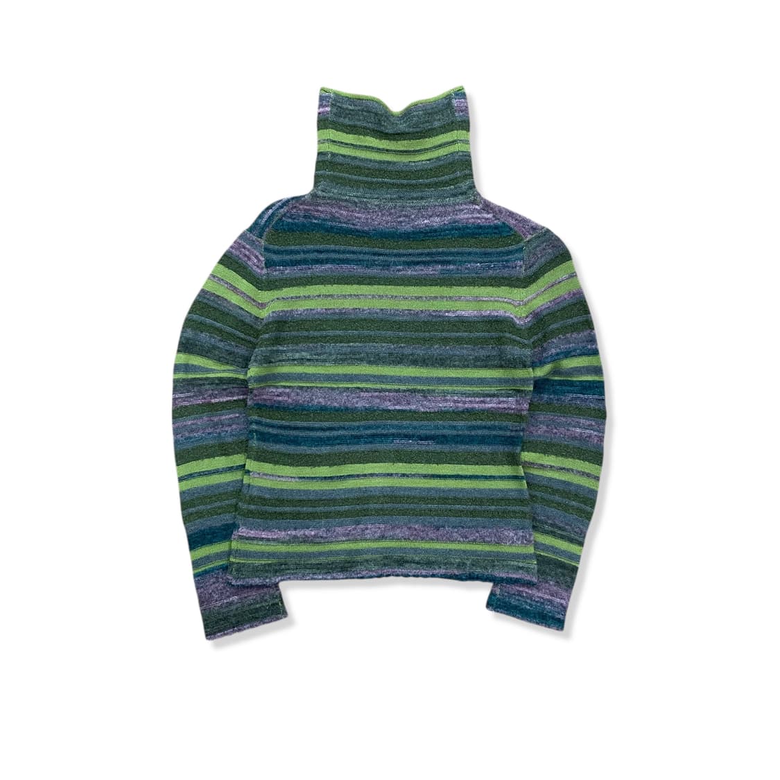 Multi Khaki Stripe Wool Regular Top 상품이미지2