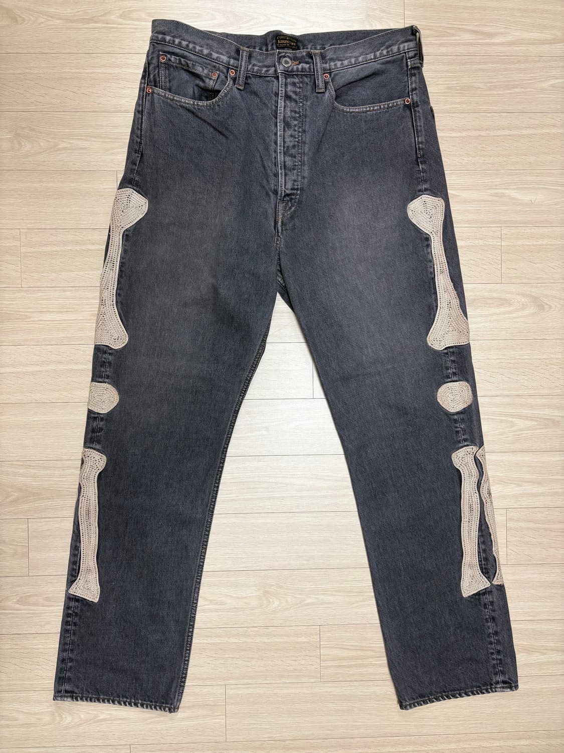 [새상품] 캐피탈 본데님 팬츠 블랙 36 상품이미지1