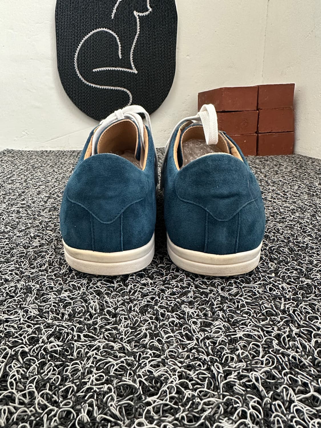 유니크 파란색 스웨이드 스니커즈 275mm 상품이미지6