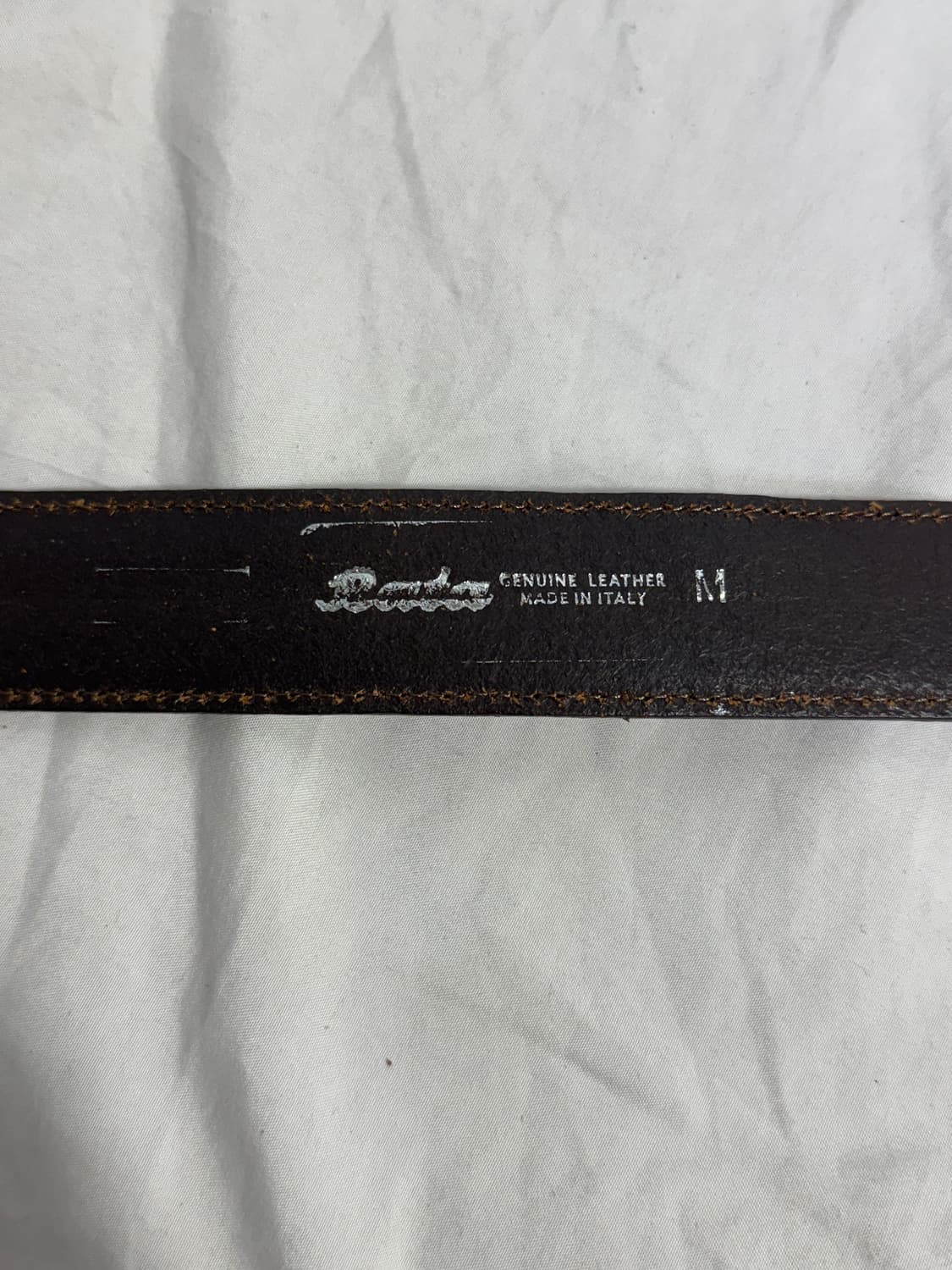 빈티지 italy 스티치 레더 벨트 상품이미지4