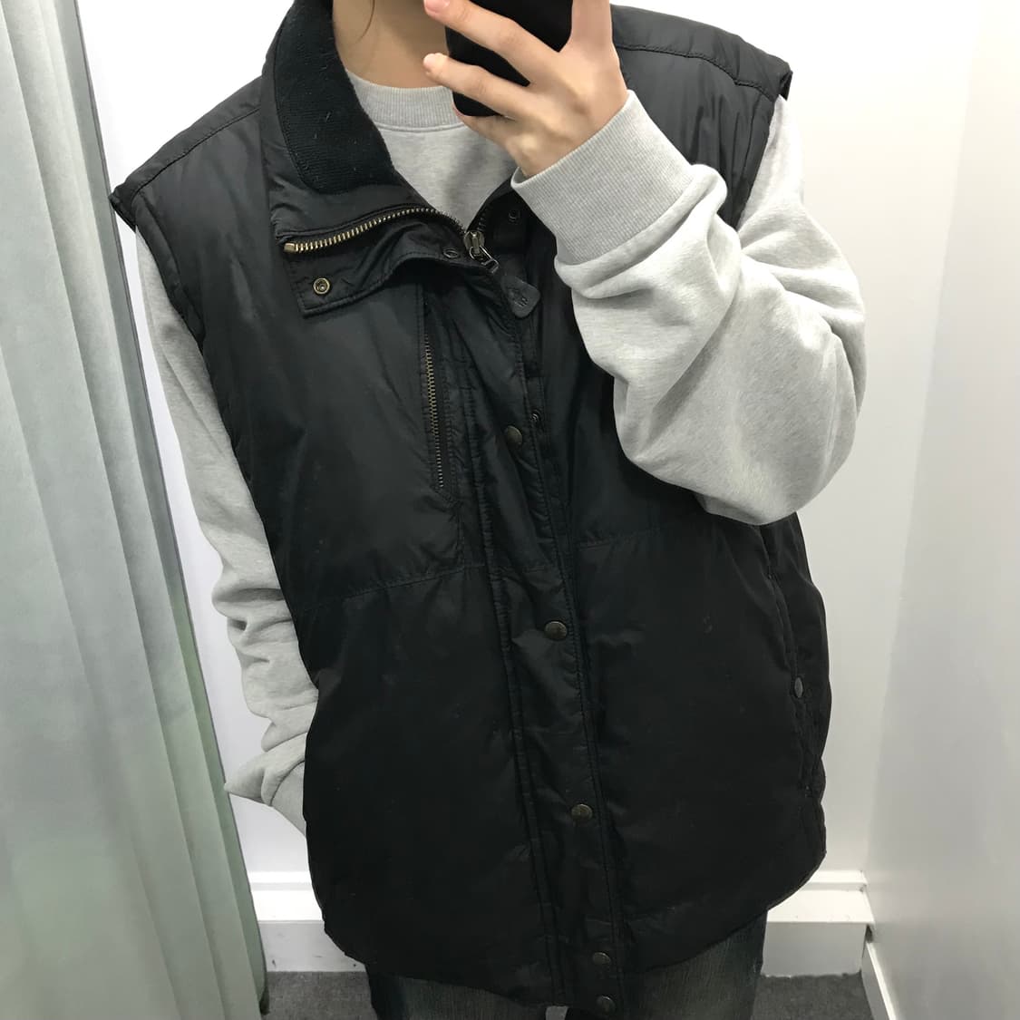 폴로 블랙 투웨이 패딩조끼 상품이미지3