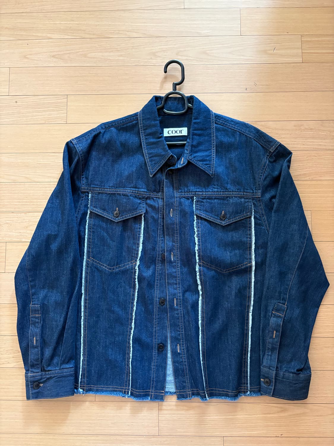 쿠어 컷오프 크롭 셔츠 m 상품이미지2