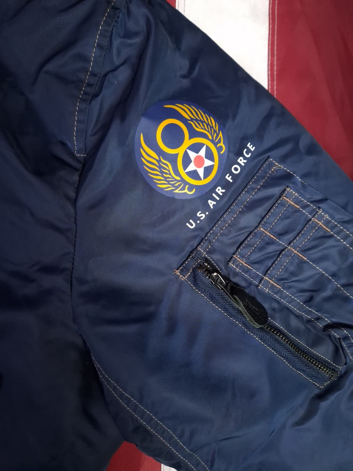 빈티지 밀리터리 미공군 TYPE 항공자켓 상품이미지4