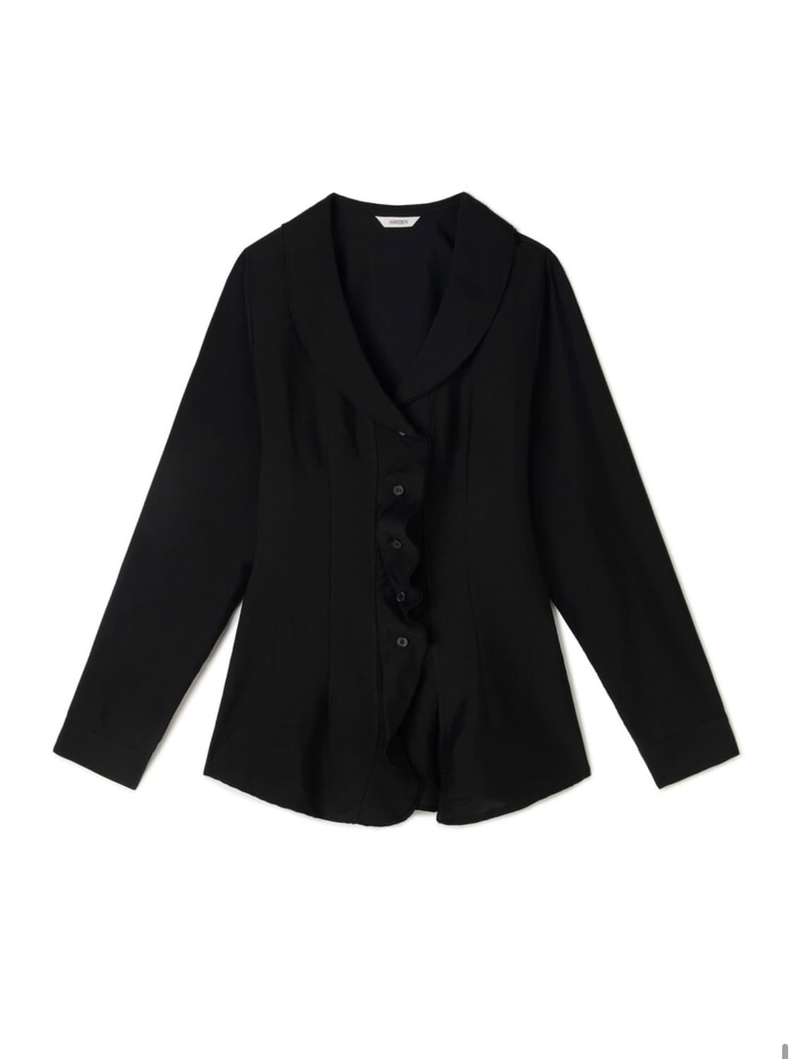 Ruffle Blouse / Black 상품이미지3