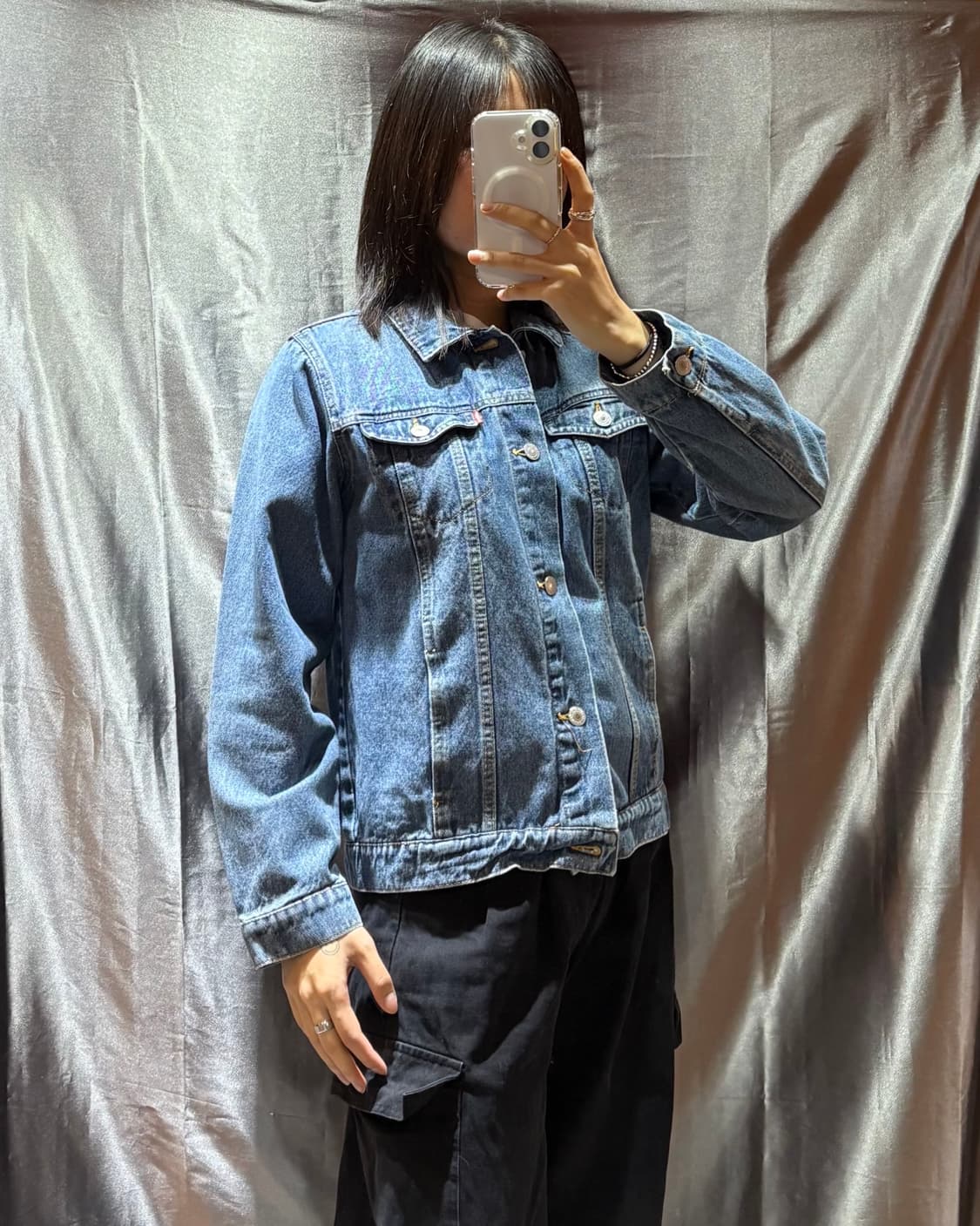 L 리바이스 투포켓 연청 데님자켓 상품이미지1