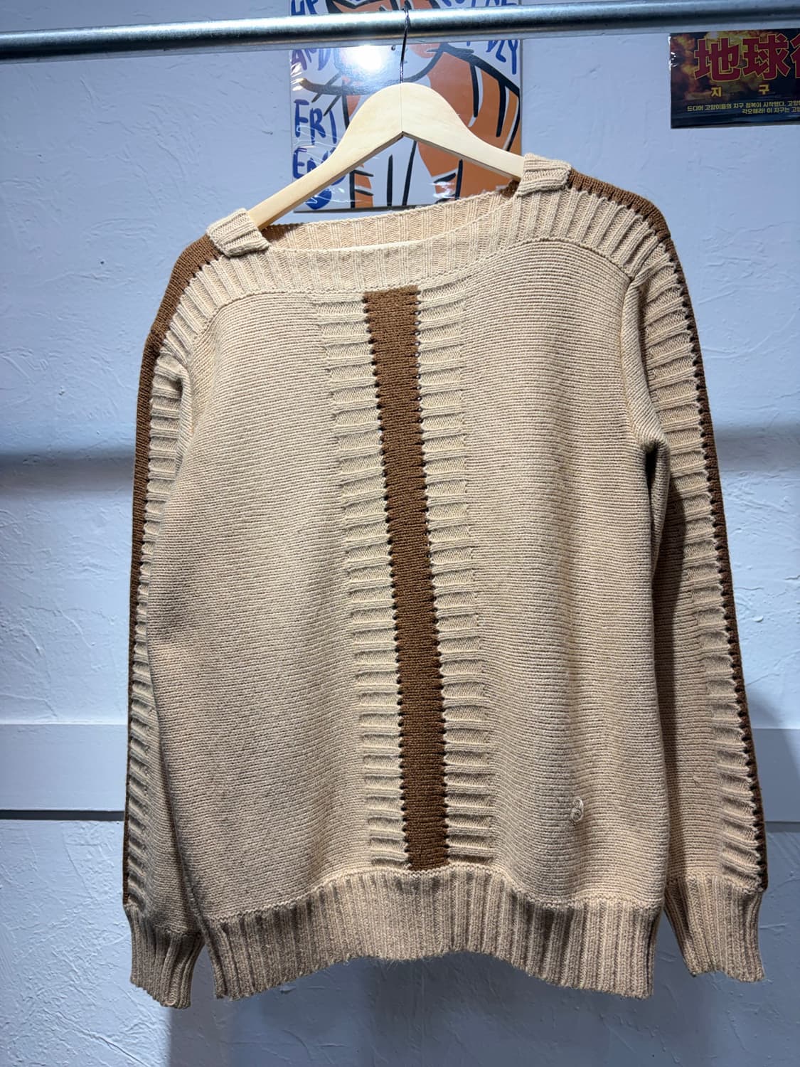 90s Courreges homme 꾸레쥬 옴므 울 니트 상품이미지2