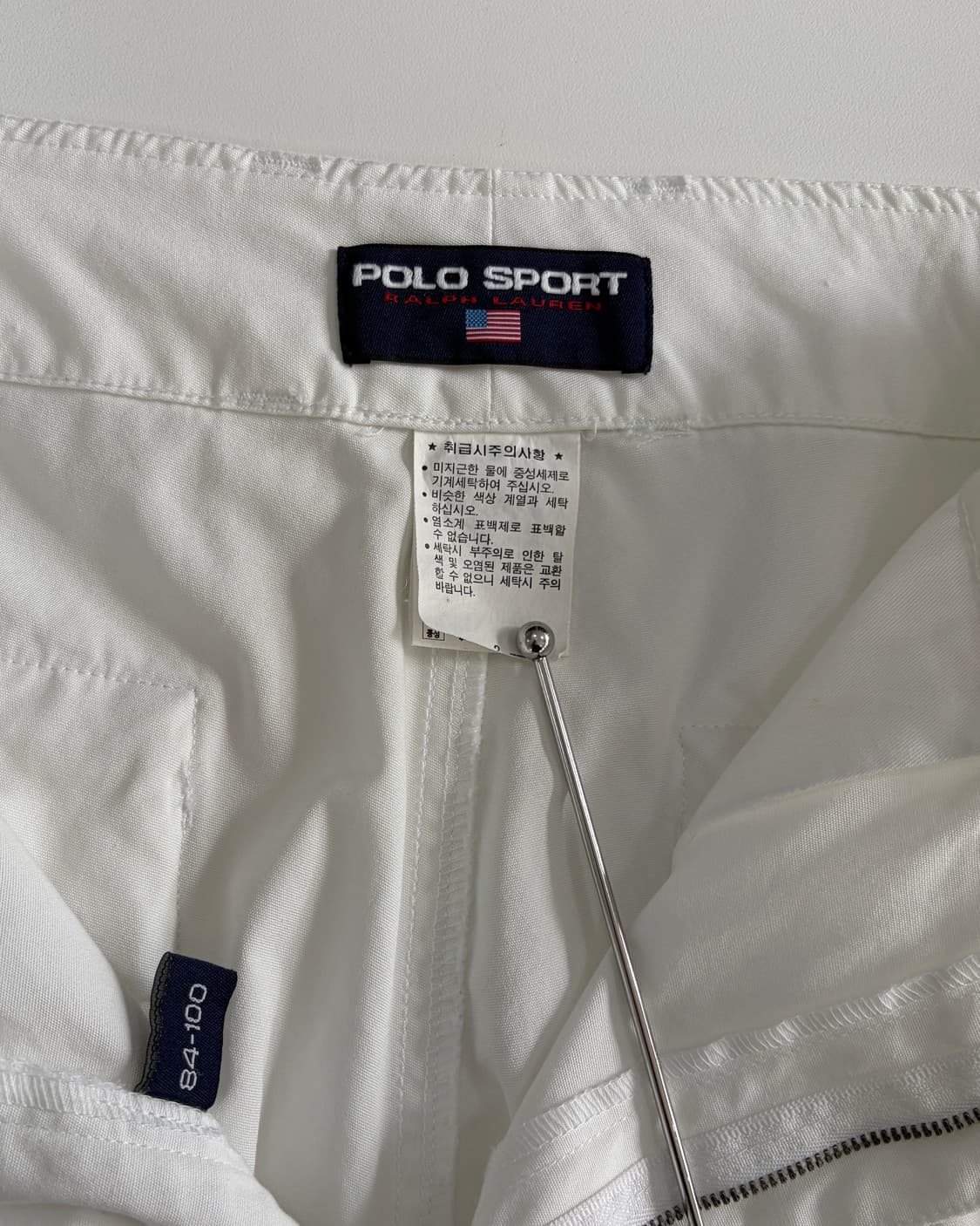 [32-33인치]폴로 스포츠 더블니 화이트 트라우저 팬츠 상품이미지9