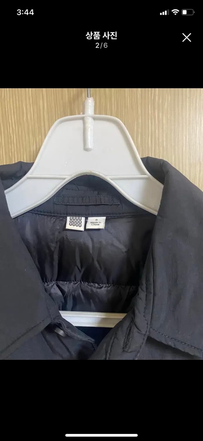 [UNIQLO] 유니클로U 블랙 패딩 셔츠 S사이즈 상품이미지2