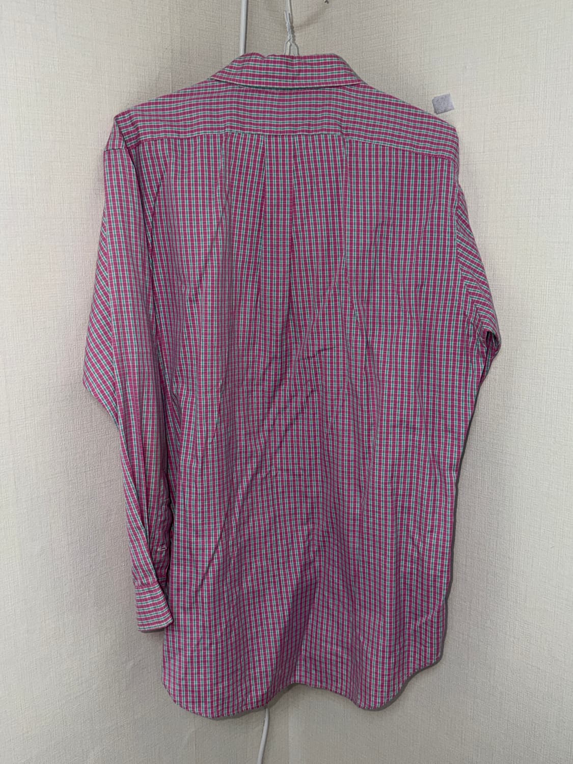 폴로 핑크민트 체크 셔츠 상품이미지3