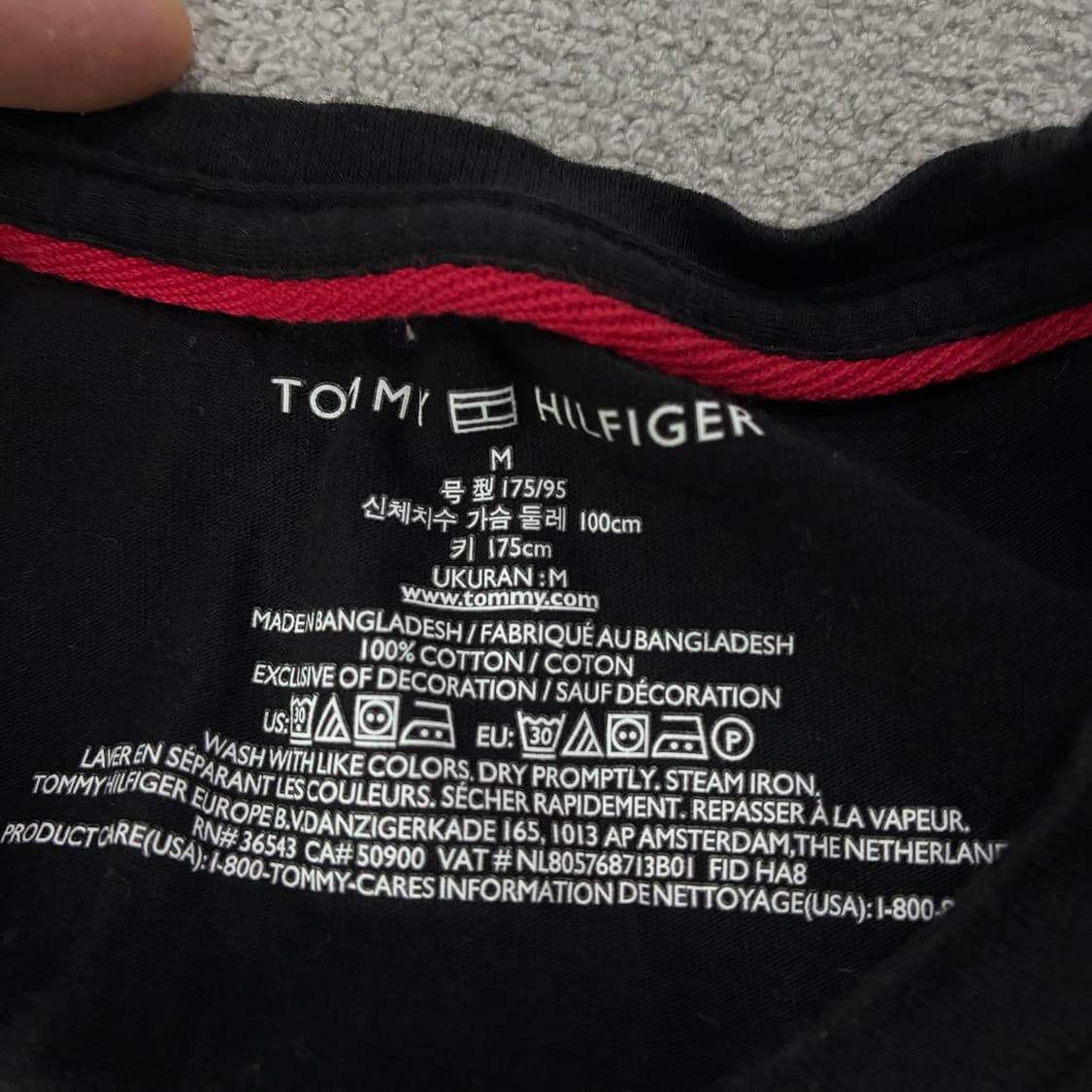 타미힐피거 블랙 긴팔 상품이미지2