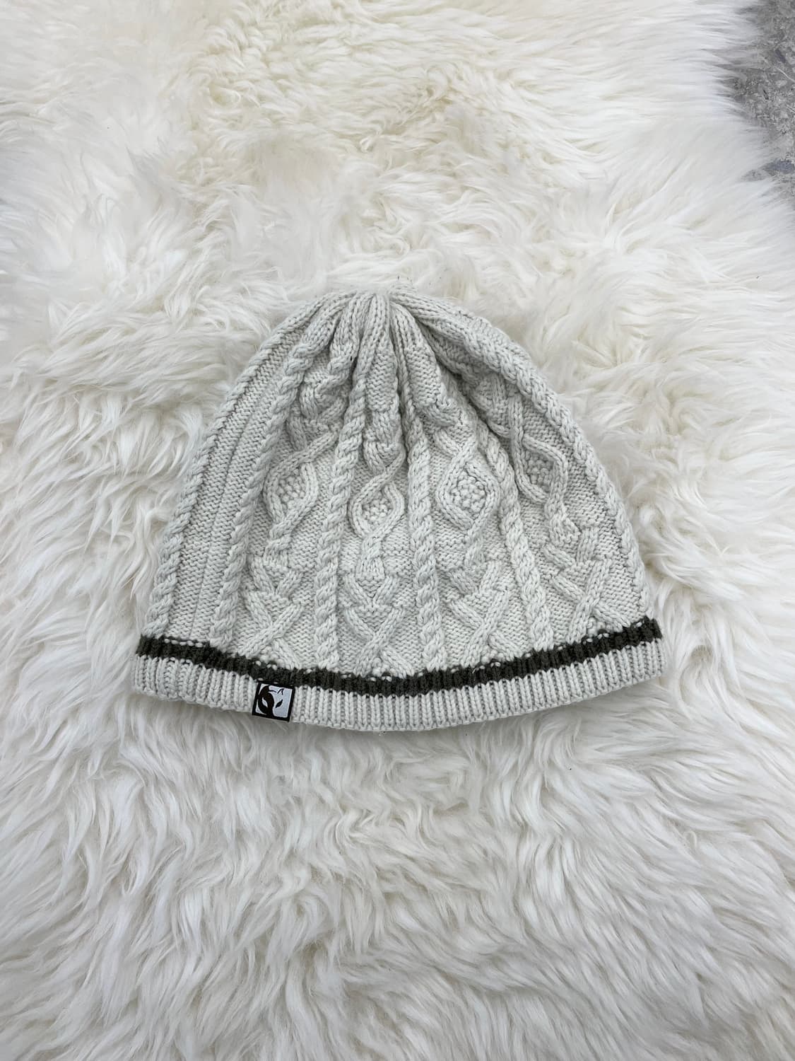 JPN 짜임 패치 비니 상품이미지1