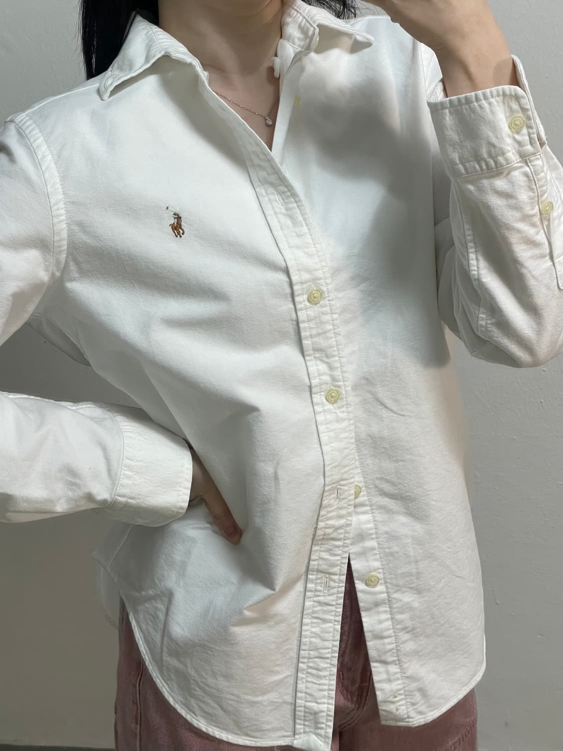 폴로 포니 화이트 셔츠 상품이미지2