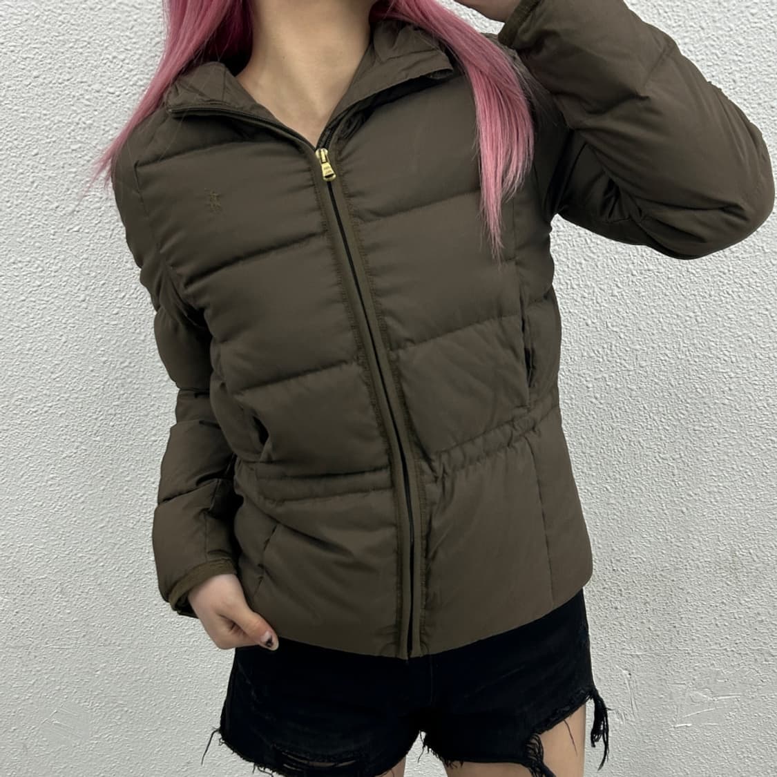 폴로 랄프로렌 브라운포니 브라운 후드패딩 XL 상품이미지1