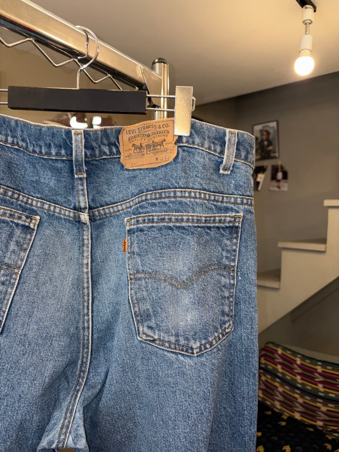 90’s Levi’s 517 USA denim washed pants 상품이미지9