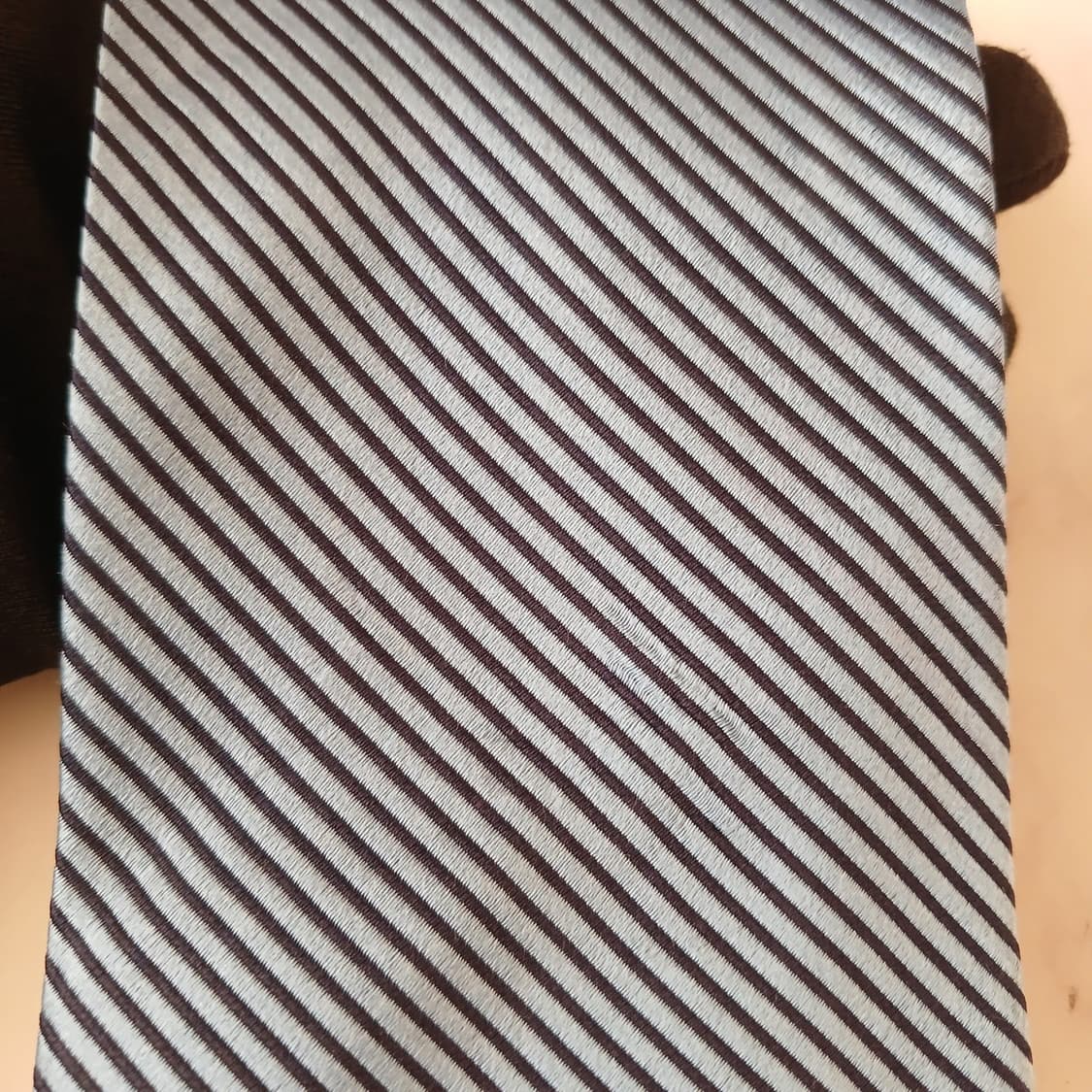 밀라숀 실크 핀스트라이프 넥타이 9.7cm A+~A등급 A19024
 상품이미지6