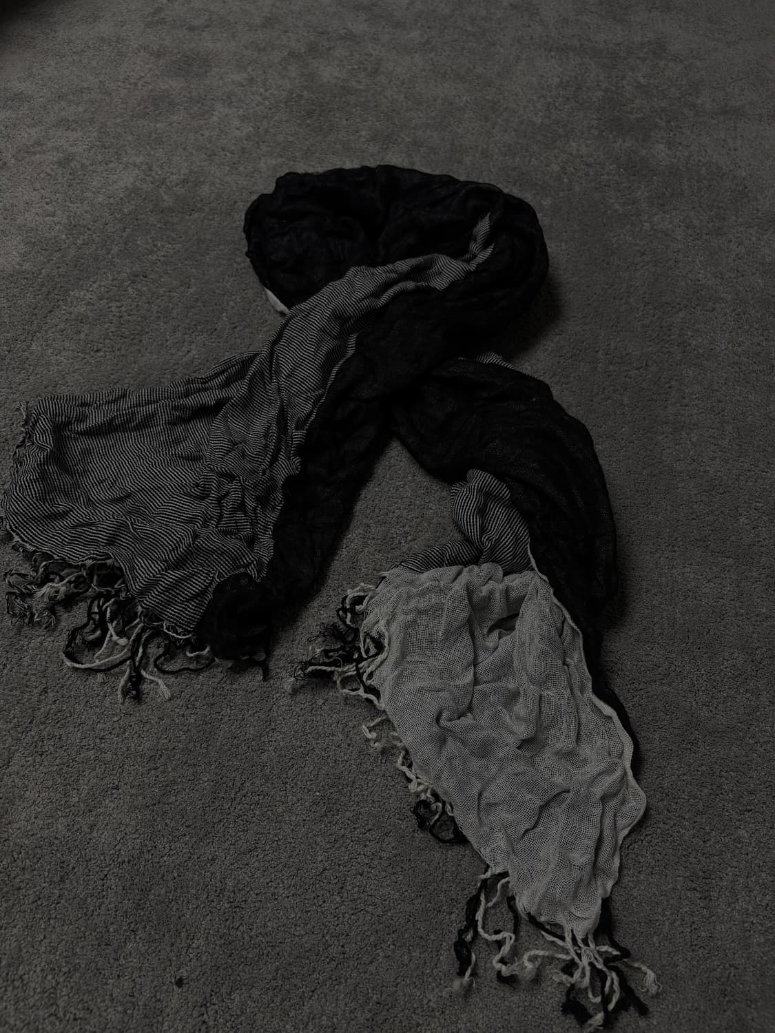 Vintage minimal grunge mood scarf 상품이미지2