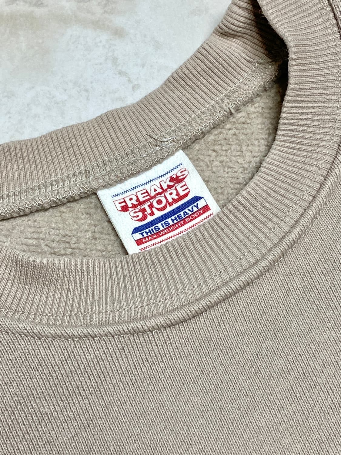 프릭스 스토어 헤비 온스 스웻셔츠 맨투맨 브라운 베이지 F 상품이미지3
