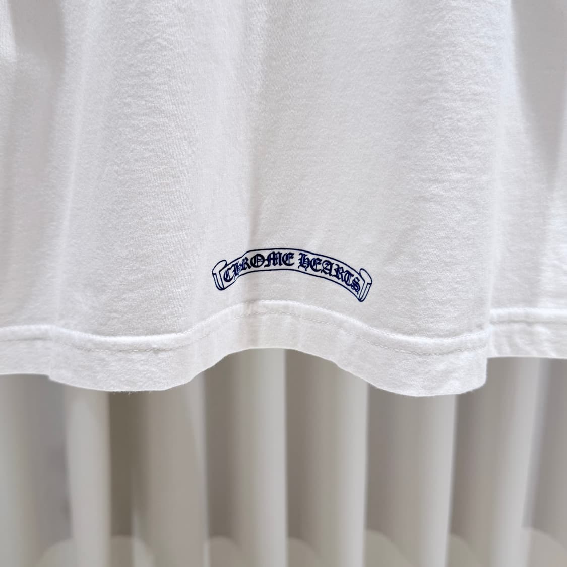 (A+/XL) / 크롬하츠 넥 스크립트 로고 반팔 티셔츠 화이트 상품이미지8