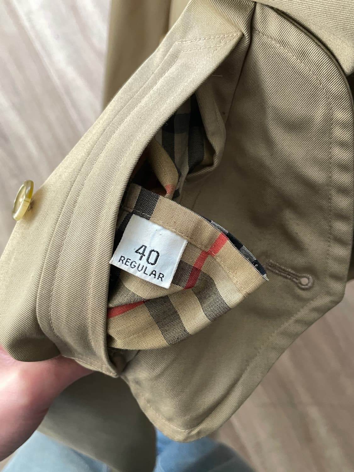 버버리 울 카라 더블 트렌치 코트  상품이미지10