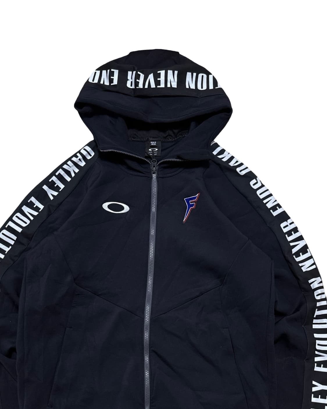 오클리 로고 블랙 풀오버 후드집업 상품이미지2