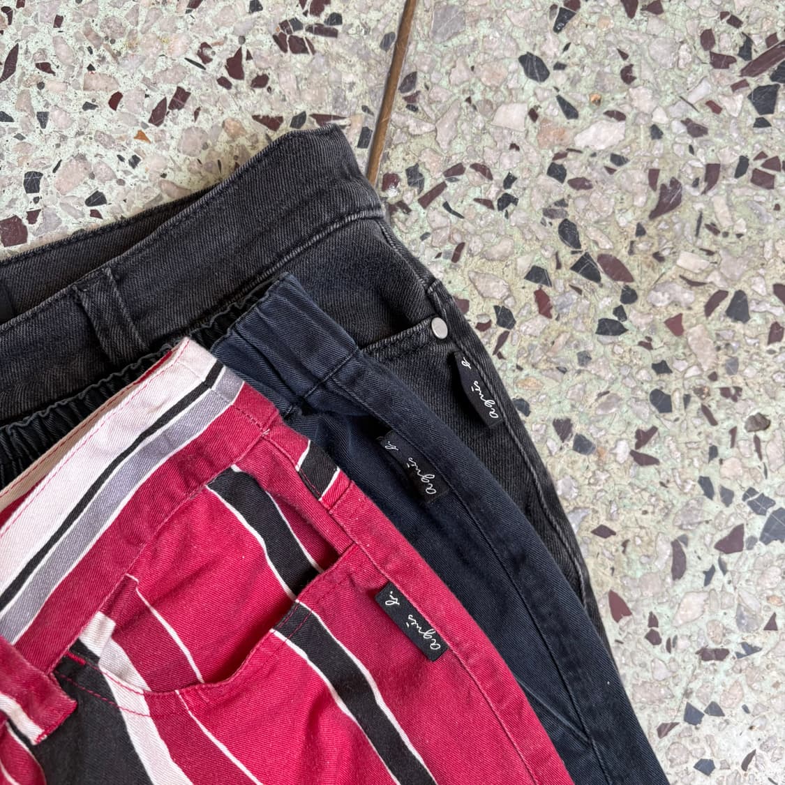 Agnès b. 아네스베 스트라이프 플레어 팬츠 상품이미지6