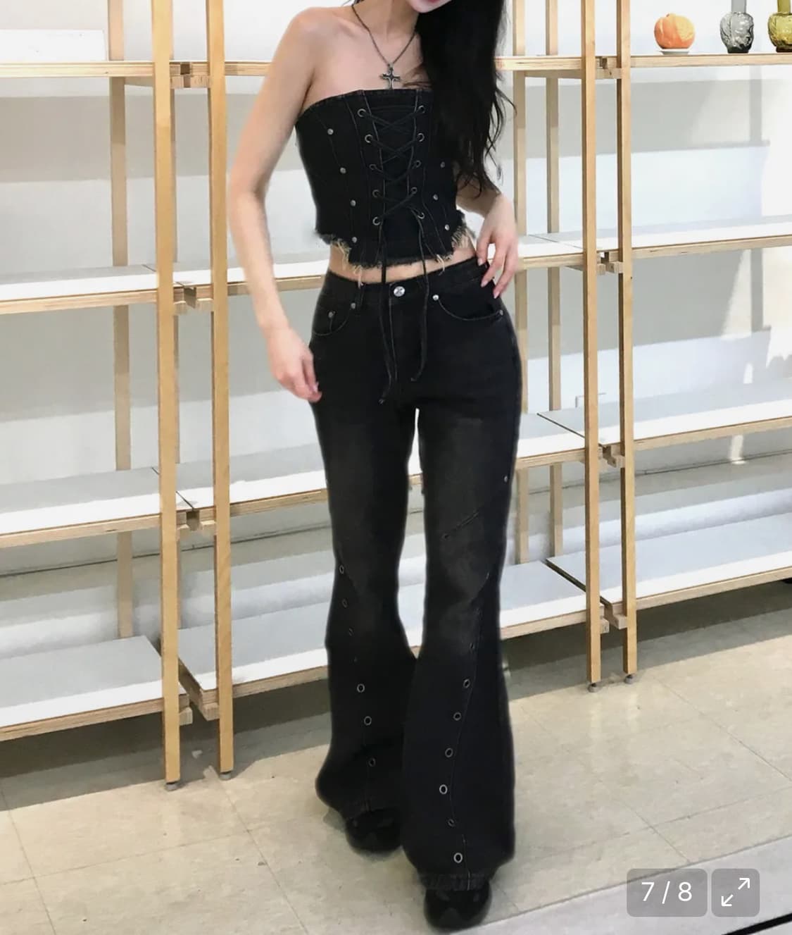 낫포너드 아일렛 빈티지 데님 팬츠 S  상품이미지2