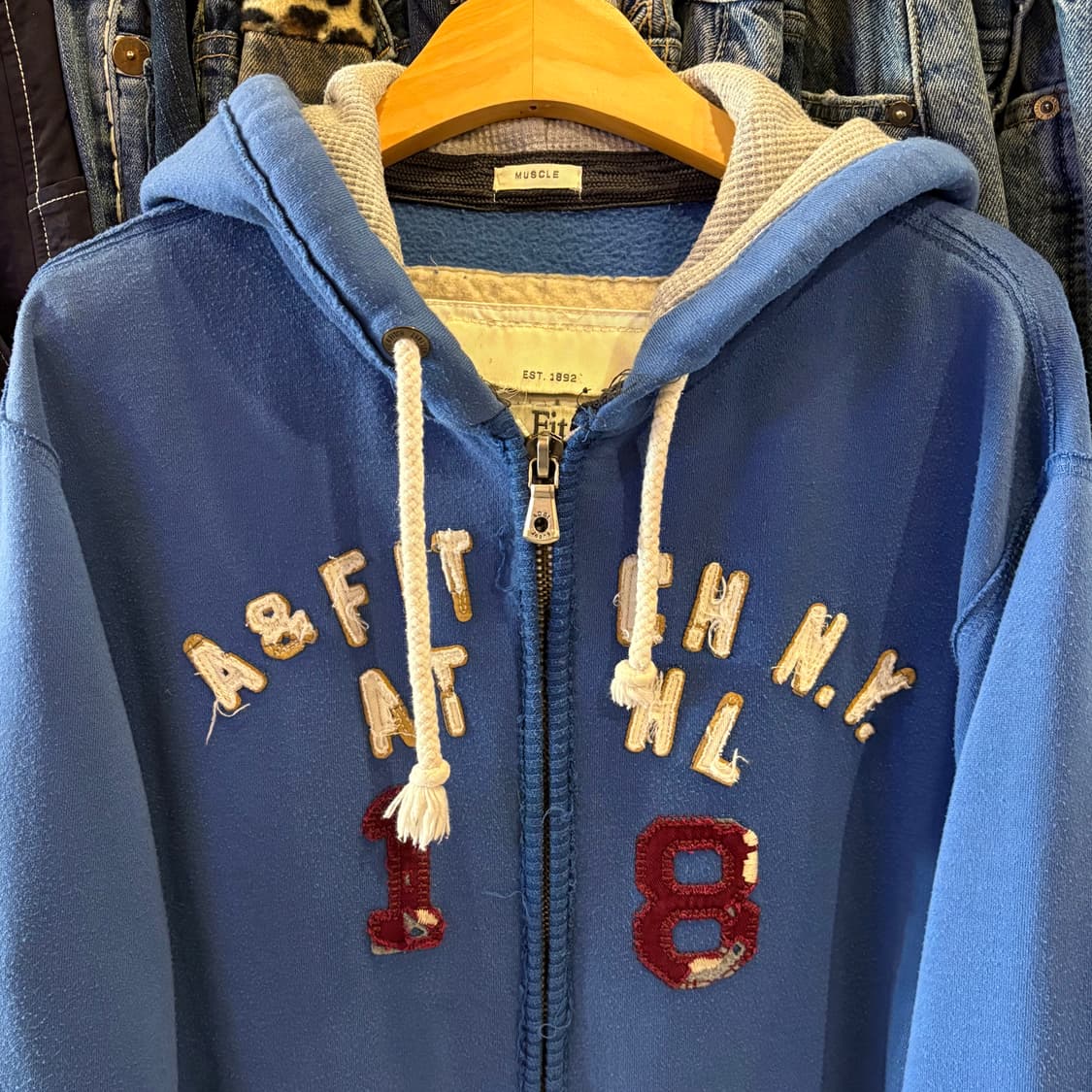 아베크롬비 블루 후드집업 상품이미지4