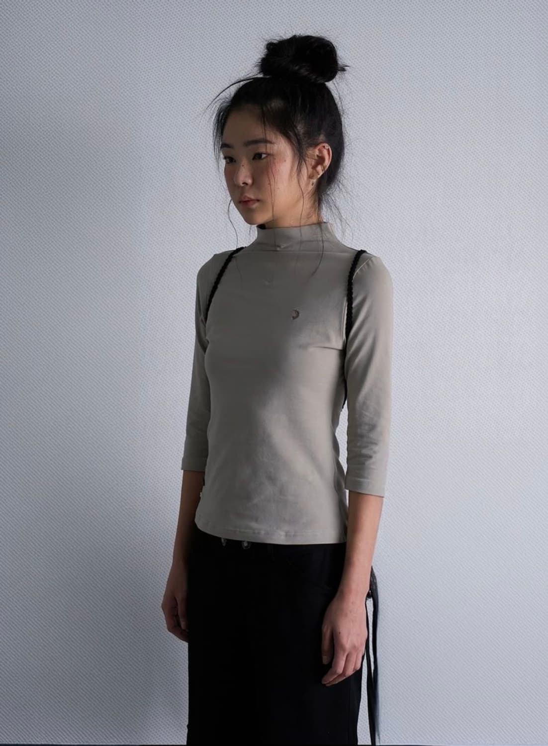시오서울 하프 넥 카프리 슬리브 탑 상품이미지3