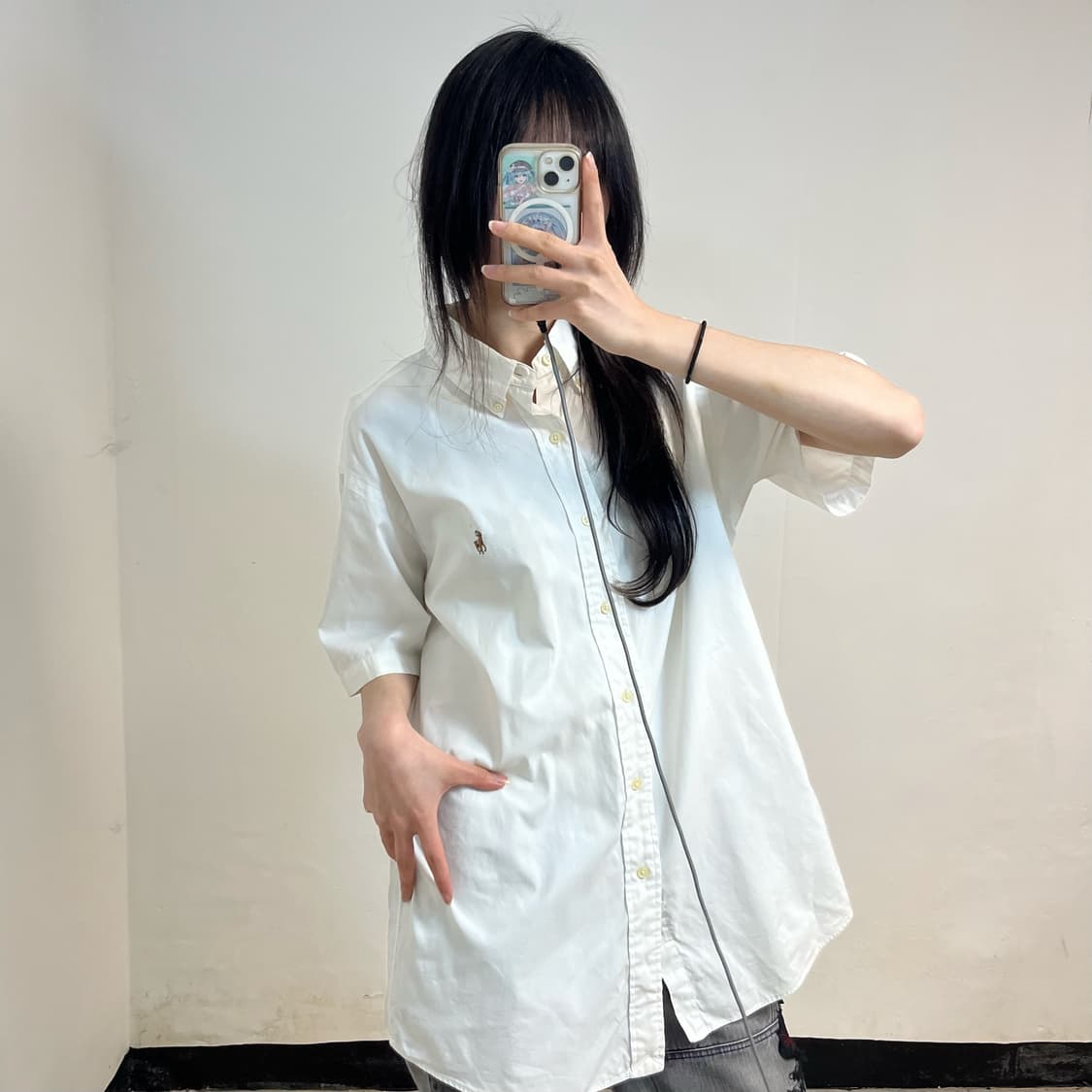 Polo white short sleeve shirt 상품이미지2