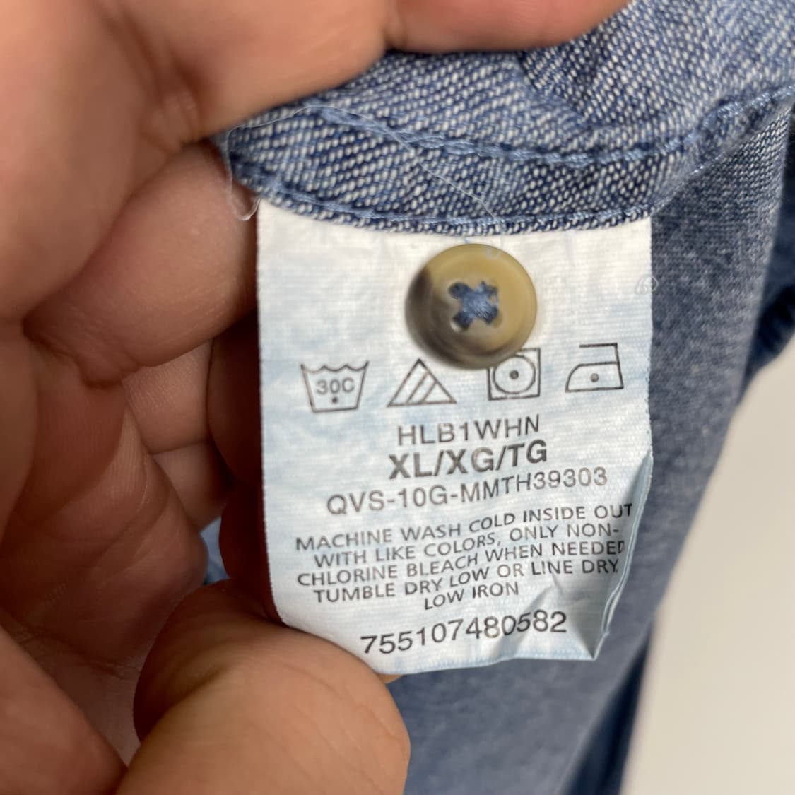 랭글러 데님 셔츠 XL 상품이미지5