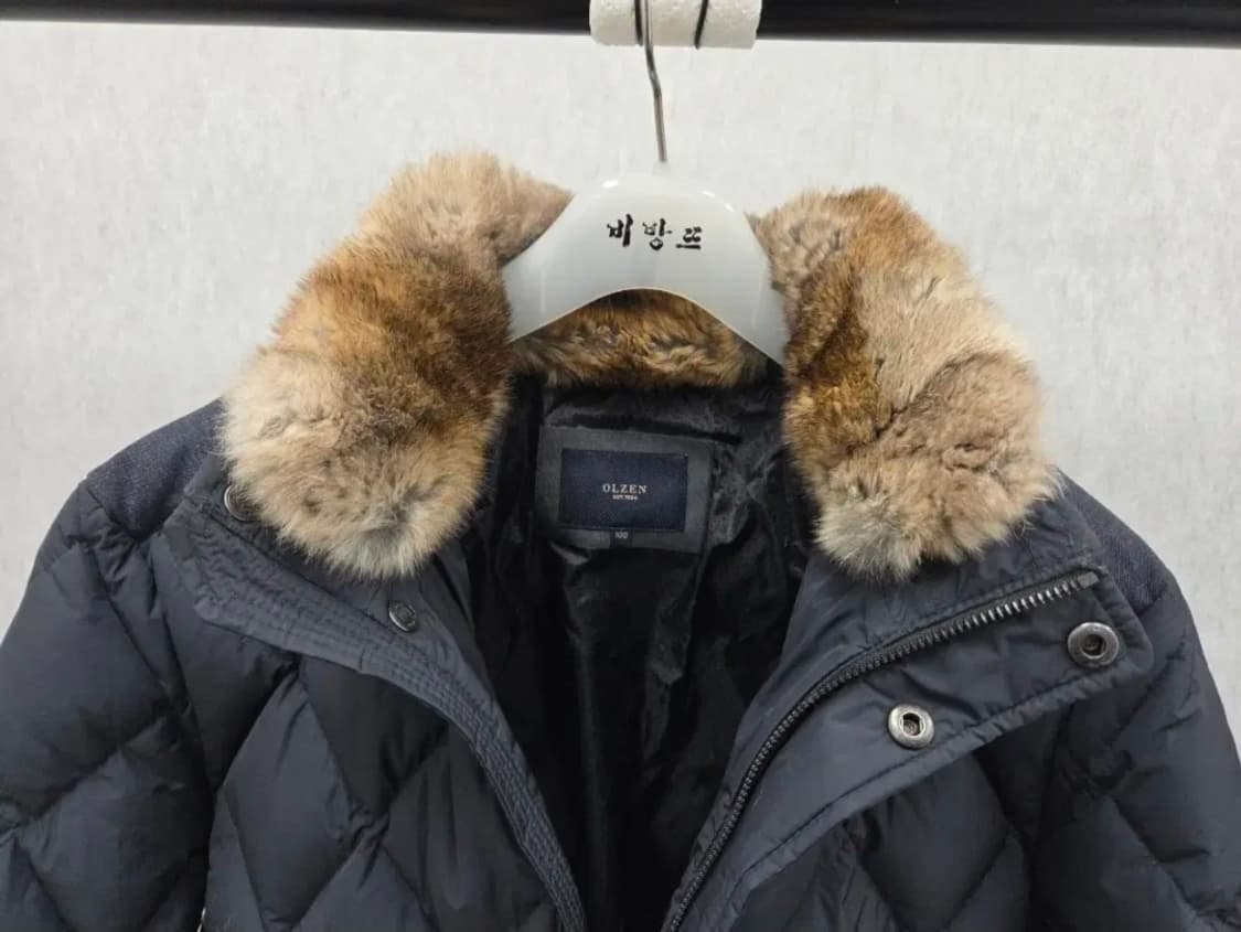 여성 100 올젠 토끼털 구스다운 퀄팅 점퍼 자켓 상품이미지4