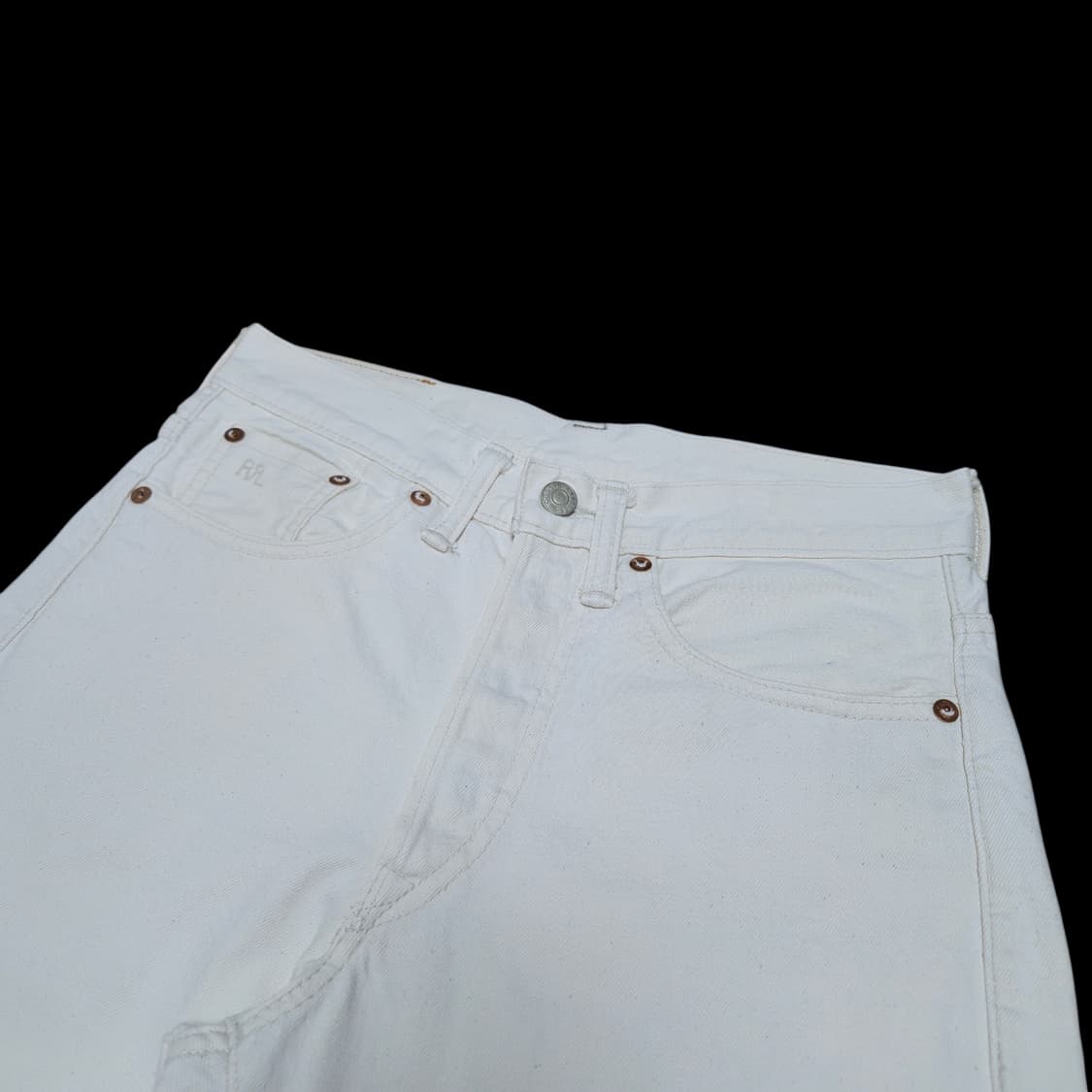[28x30] RRL 더블알엘 빈티지 파이브 포켓 데님 팬츠 에크루 상품이미지4