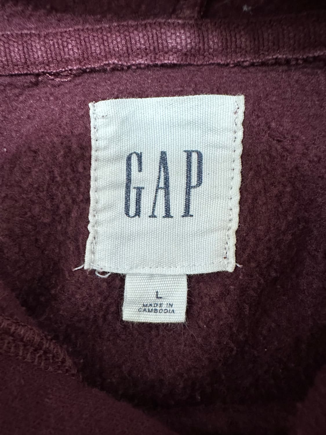 GAP 갭 버건디 후드티 상품이미지4