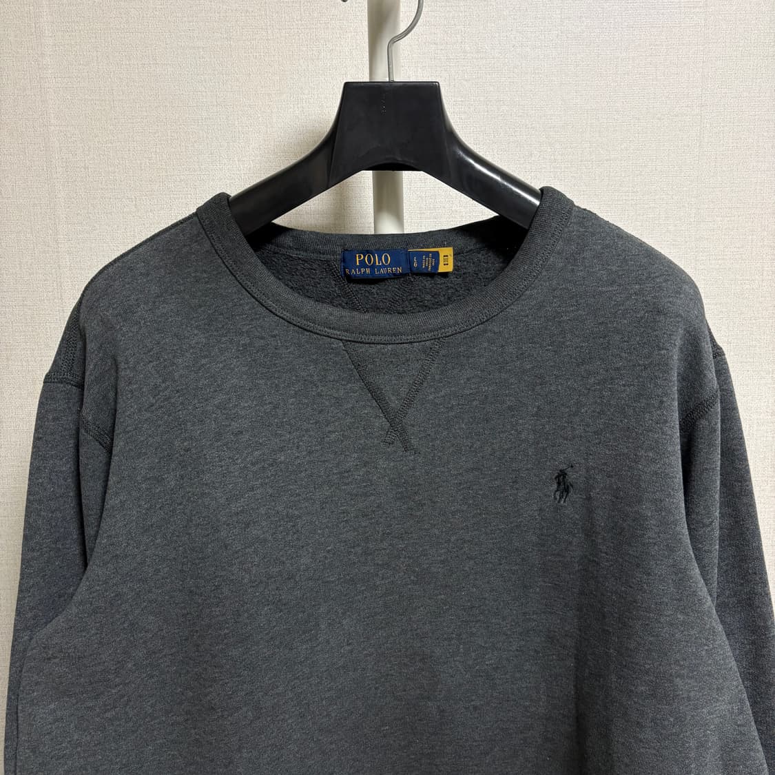 폴로 랄프로렌 기모 스웻셔츠 맨투맨 / 차콜, L 상품이미지2