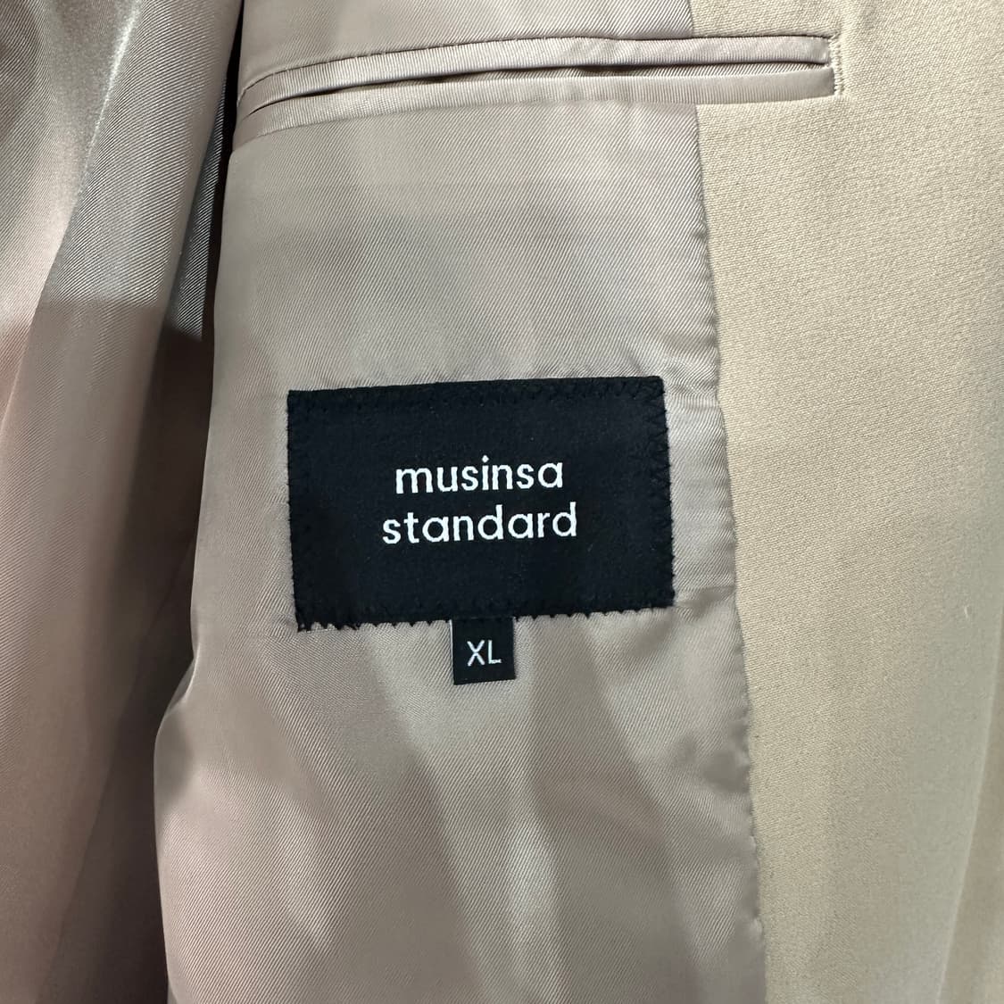 무신사스탠다드 베이지 블레이저 자켓 XL 상품이미지3